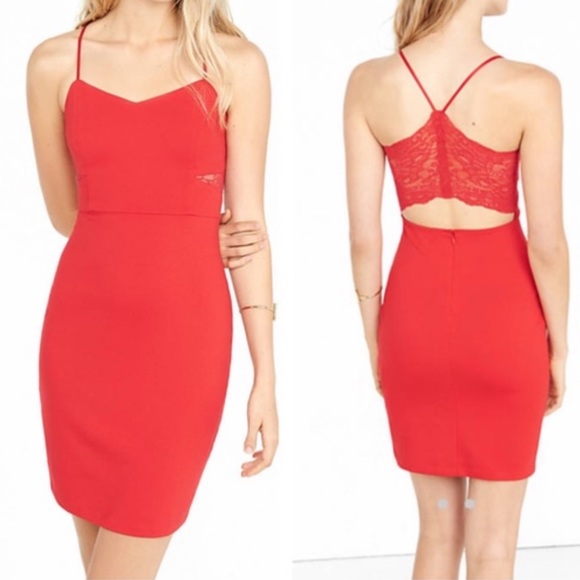 Express Lace Cut Out Dress - Picture 5 of 5
